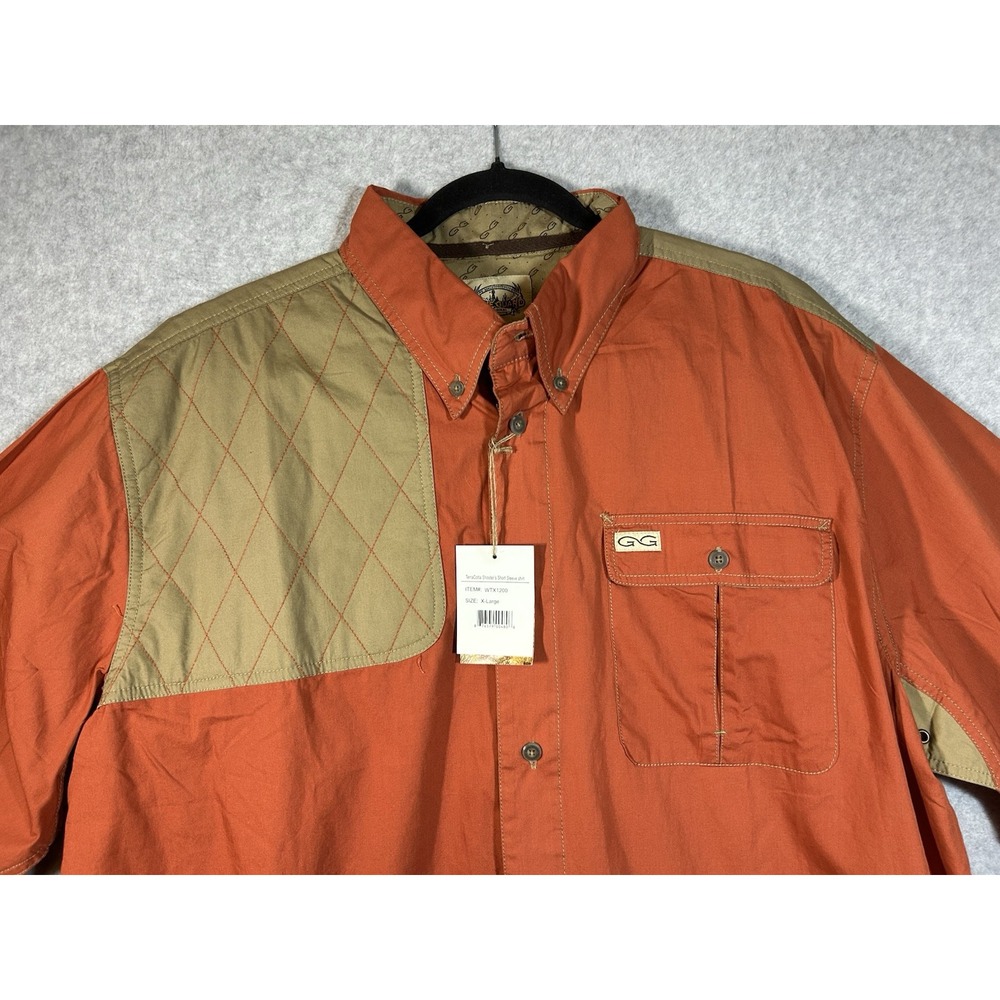 Game Guard Competition Shooter Shirt Mens XL Button Down Terra Cotta Hunting - Picture 4 of 11